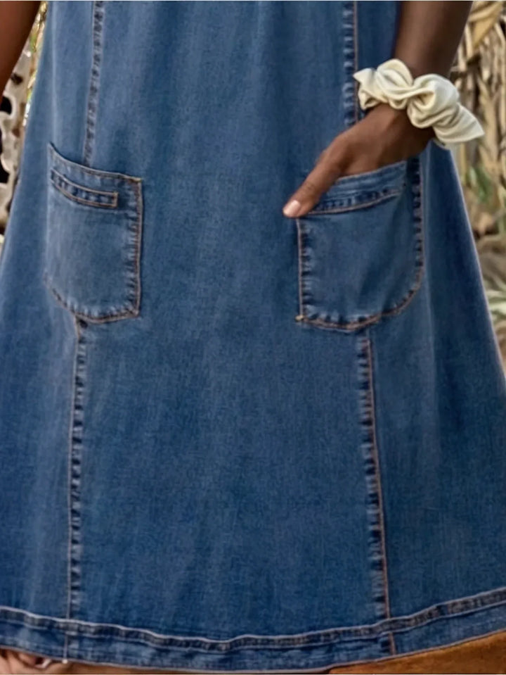 Elly™ - Blød Denim Kjole