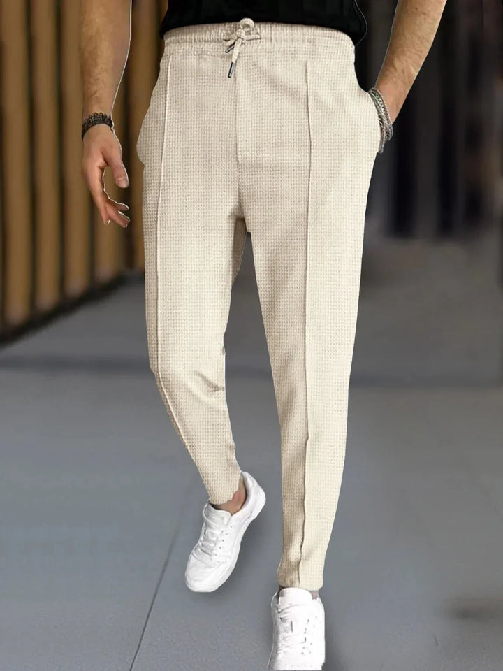 Erik | Herre Casual Slim-Fit Vinterbukser med Plisseret Front