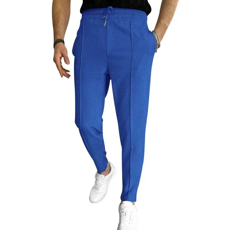 Erik | Herre Casual Slim-Fit Vinterbukser med Plisseret Front