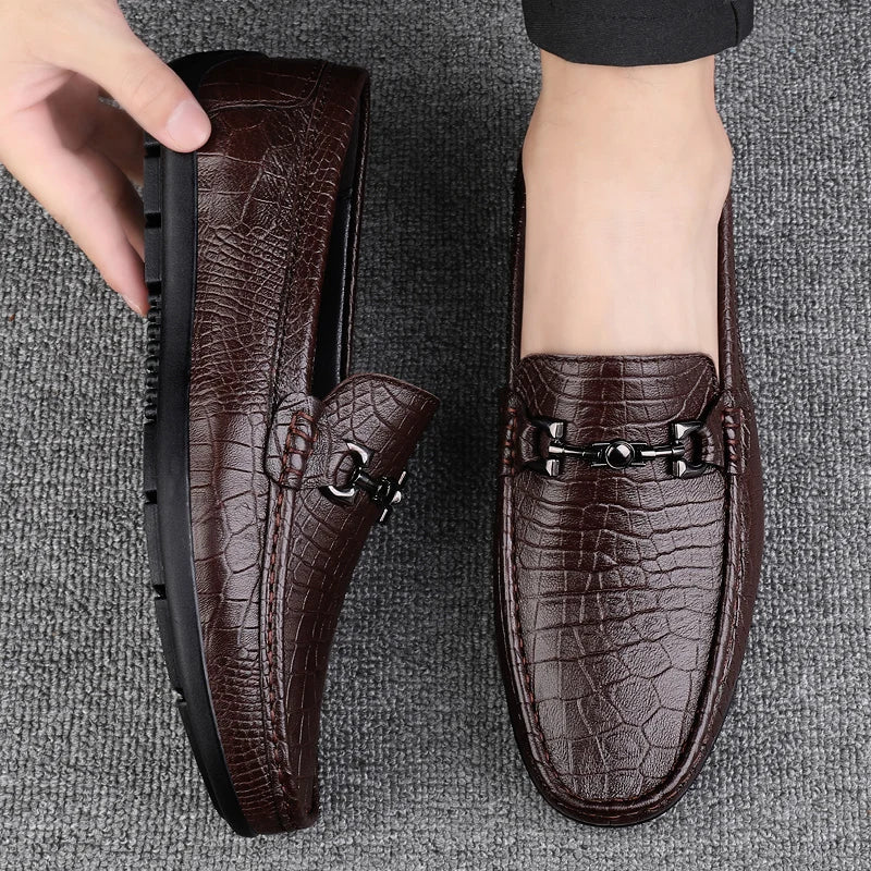 Preben | Herre Vinter PU Læder Slip-On Loafers