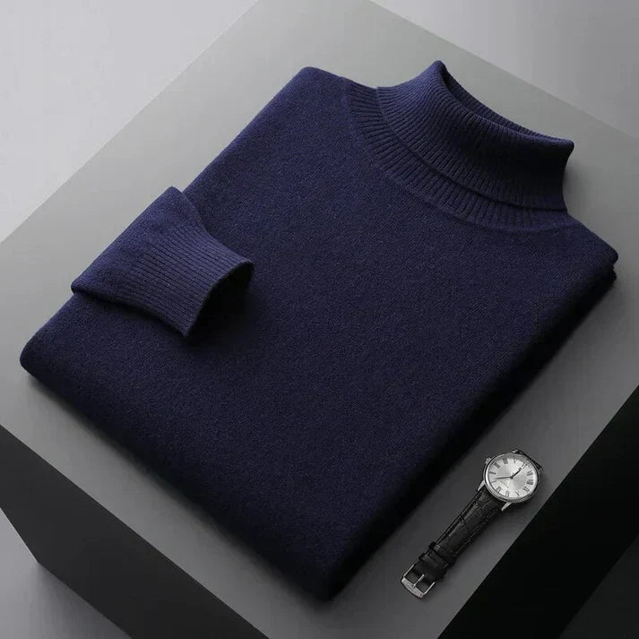 Marcus | Herre Rullekravesweater med Løs Pasform