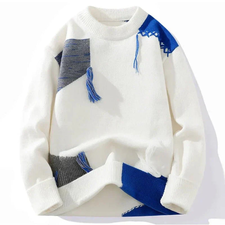 Harald | Herre Casual Vintertrøje med Patch-detalje