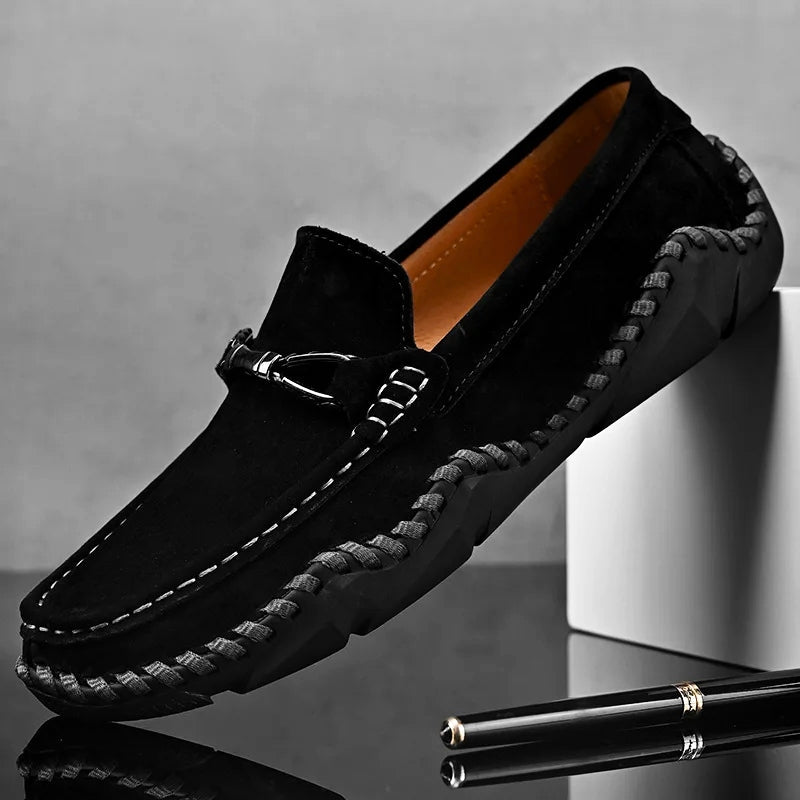 Sander | Herre Vinter Loafers med Metalspænde Detalje