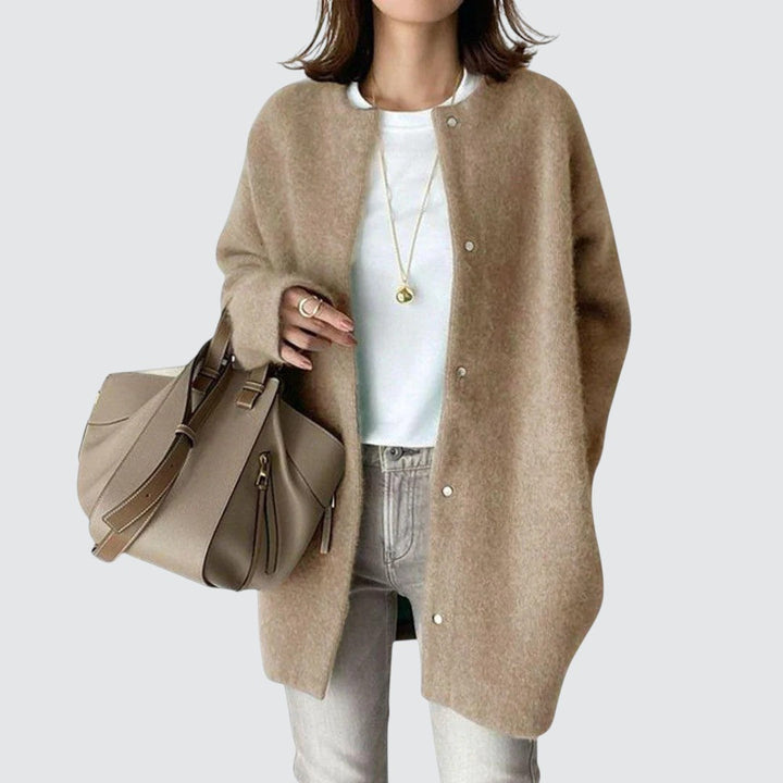 Signe™ | Elegant brun cardigan