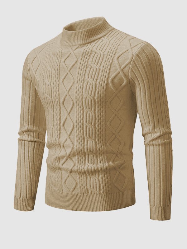 Kristian | Herre Strækbar Vintertrøje med Mock Neck