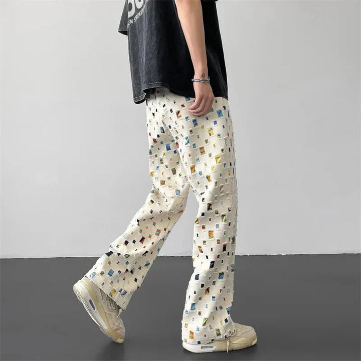 Hartvig | Dame Vinter Mesh Bukser med Farverigt Design