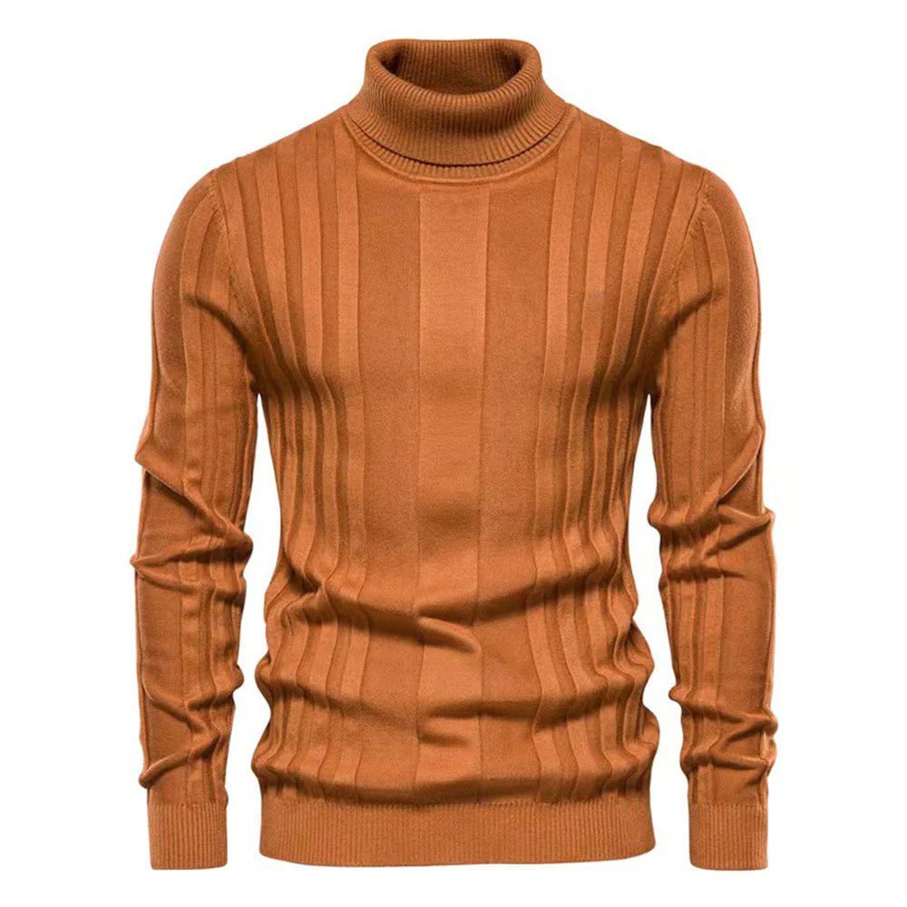 Charles | Rullekravesweater til Herrer med Struktureret Mønster