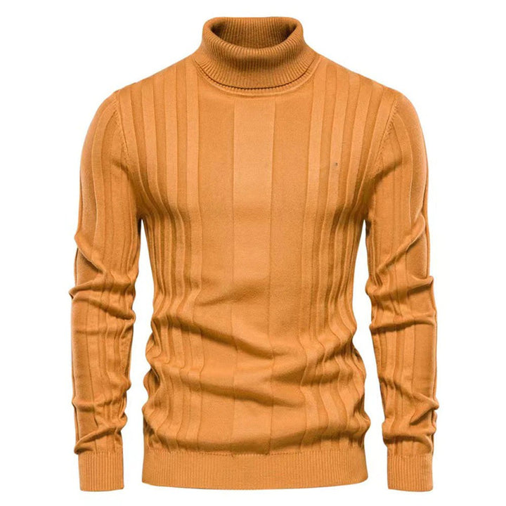 Charles | Rullekravesweater til Herrer med Struktureret Mønster