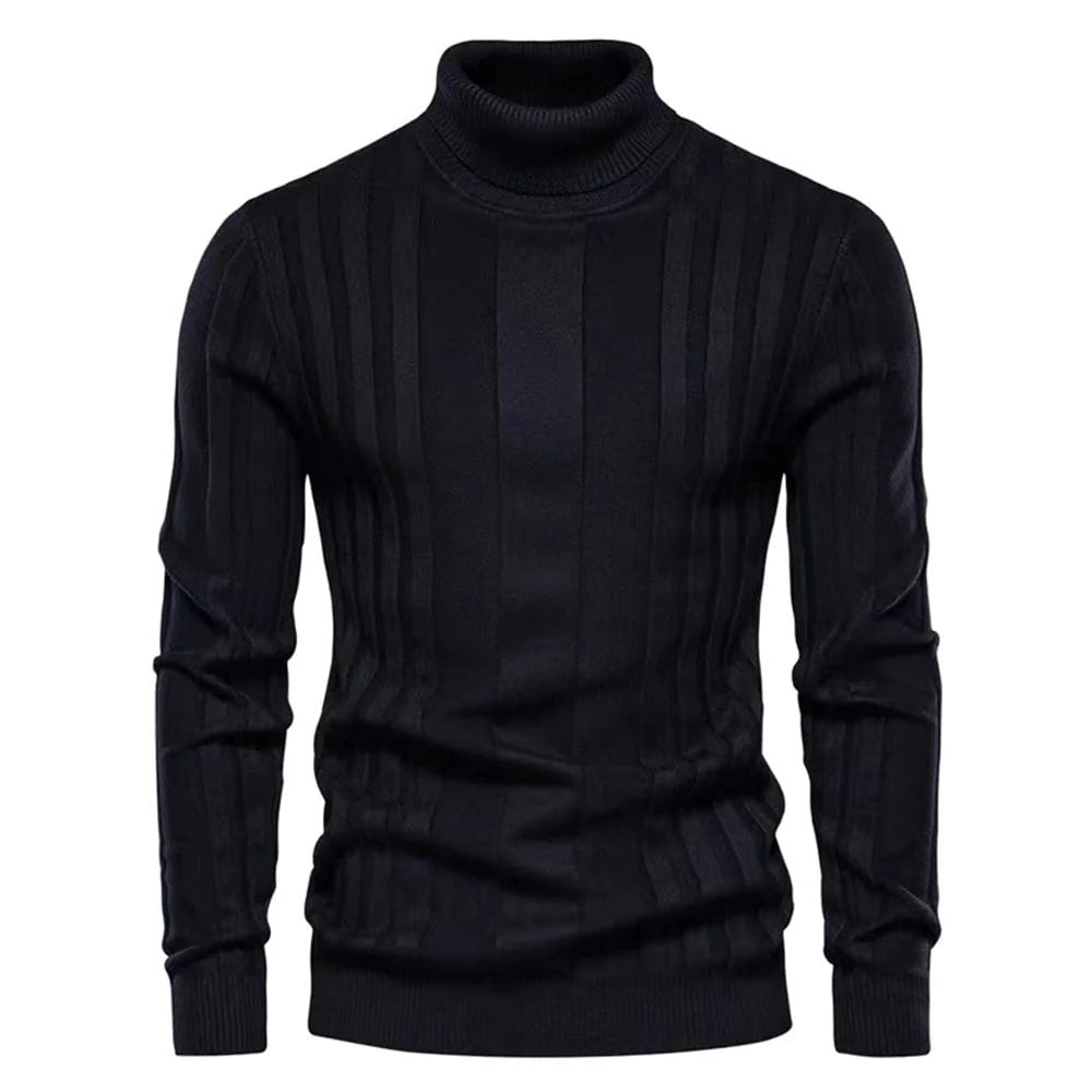 Charles | Rullekravesweater til Herrer med Struktureret Mønster