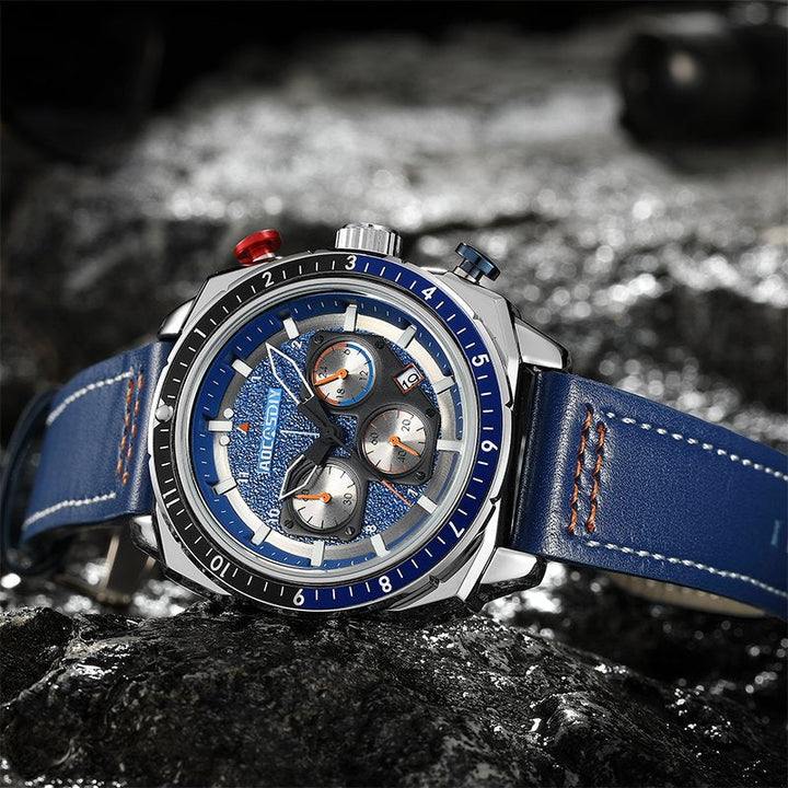 Luksus Chronograph Sport Quartz Ur