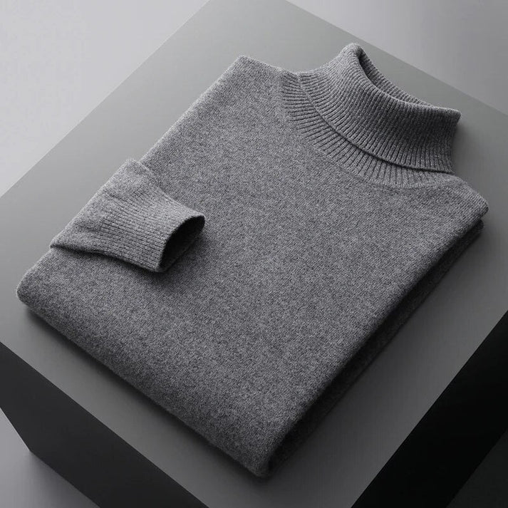Marcus | Herre Rullekravesweater med Løs Pasform